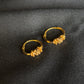 Artisan Crafted 22K Gold Floral Earrings.