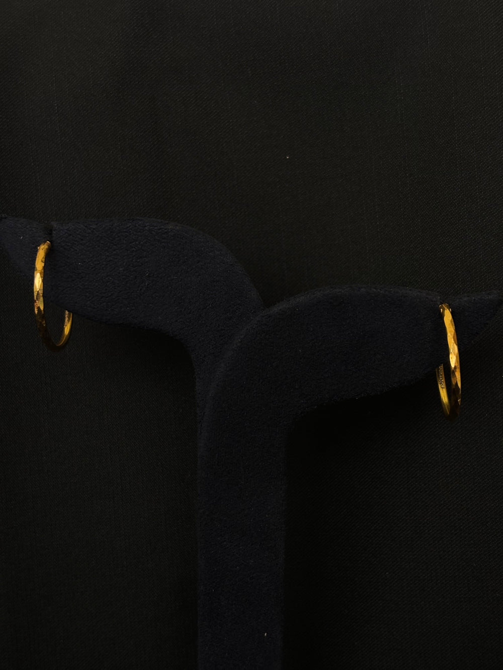 22K Gold Classic Textured Bali Earrings