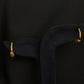 22K Gold Plain Textured Bali Hoop Earrings