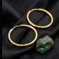 22K Yellow Gold Slim Bali Hoops with Sparkle Diamond-Cut Texture