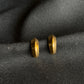 Statement 22K Gold Wide Hoop Earrings.