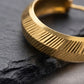 22K Yellow Gold Diamond-Cut Bali Earrings | Sparkle Finish Textured Hoops