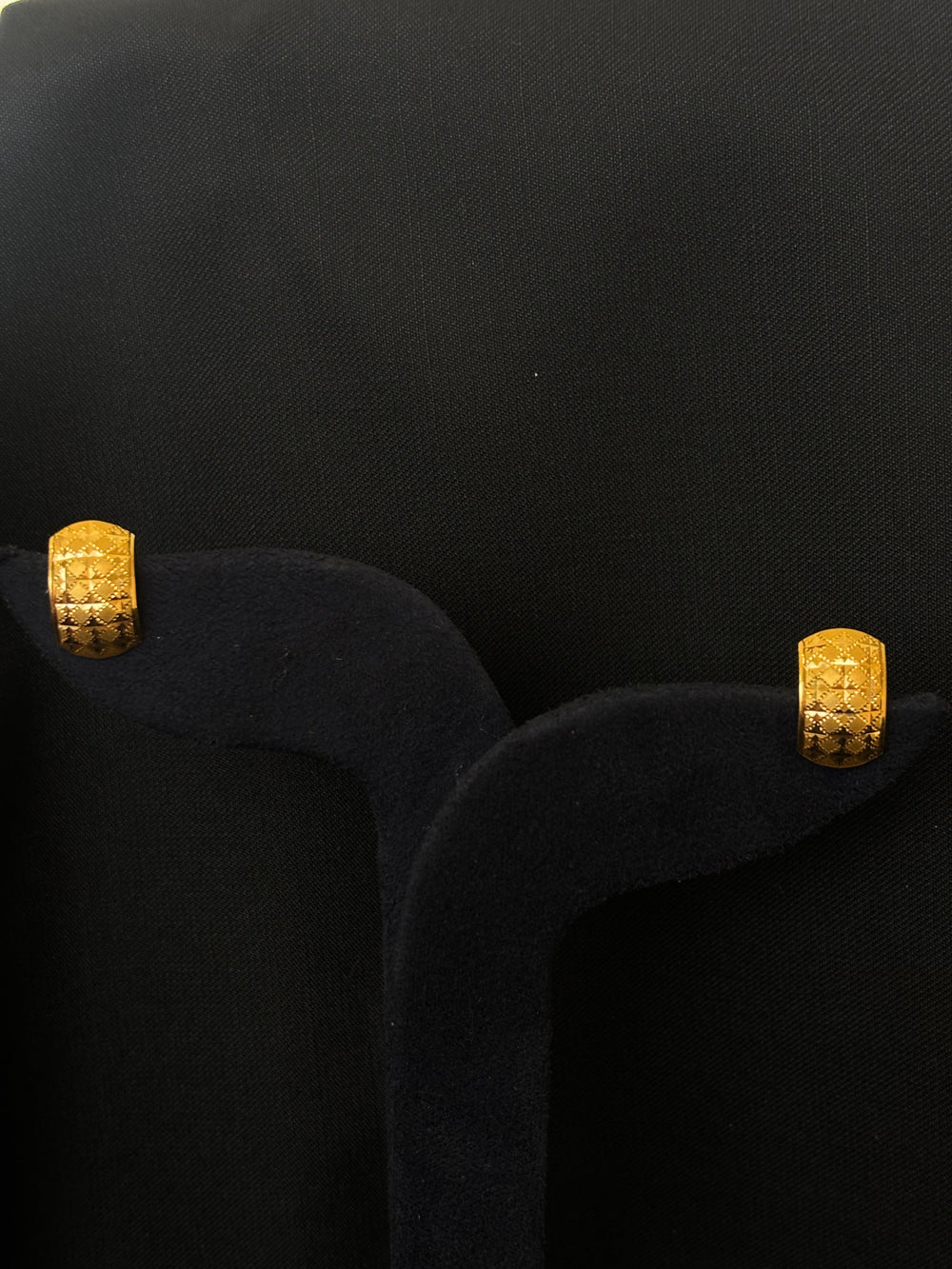 22K Gold Textured Stud Earrings