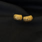 22K Gold Textured Stud Earrings