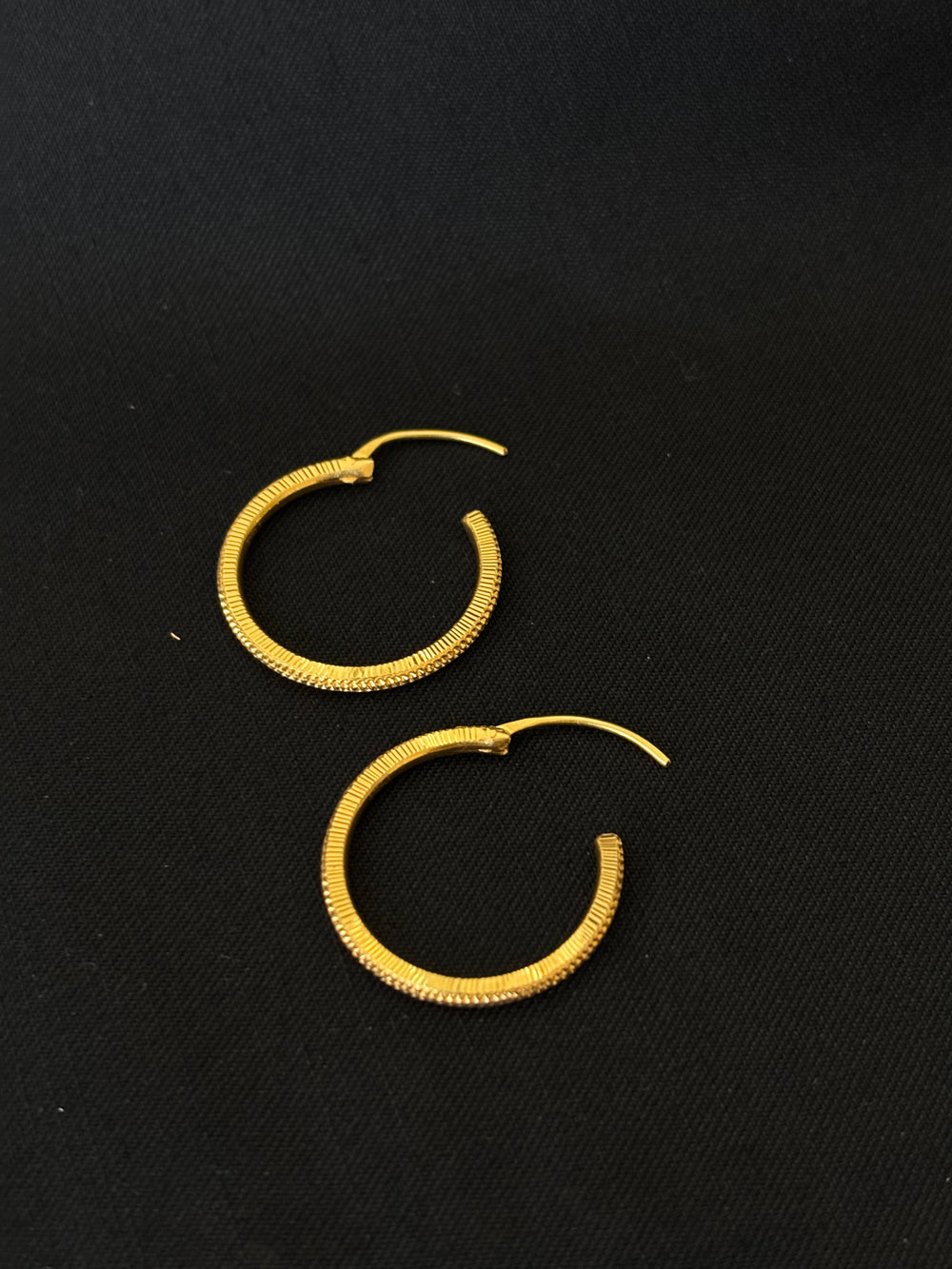 22K Gold Geometric Earrings