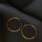 Classic 22K Gold Hoop Earrings - Understated Elegance