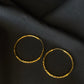 Classic 22K Gold Hoop Earrings - Understated Elegance