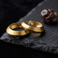 22K Gold Dual-Finish Bali Hoops | Matte and High-Polish Textured Gold Earrings