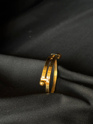 22K Gold Adjustable Baby/Child Bangle Set