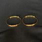 Safe & Adjustable 22K Gold Baby Bangle Set with Gold Beads
