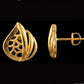 22K Gold Tiered Temple Style Drop Earrings | Traditional Granulated Gold Jewelry
