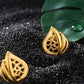 22K Gold Tiered Temple Style Drop Earrings | Traditional Granulated Gold Jewelry
