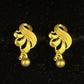 22K Gold Ornate Filigree Teardrop Earrings | Traditional Beaded Gold Drops