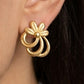 22K Gold Floral Mesh Drop Earrings | Traditional Granulated Filigree Jewelry