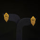 Artisan 22K Gold Stud Earrings with Dangling Details - Cultural Elegance.