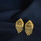 Artisan 22K Gold Stud Earrings with Dangling Details - Cultural Elegance.
