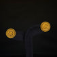 22K Gold Round Stud Earrings with Intricate Filigree Design