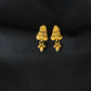 22K Gold Stud Earrings with Ruby Accents