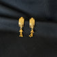 22K Gold Bell-Shaped Drop Earrings