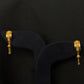 22K Gold Bell-Shaped Drop Earrings
