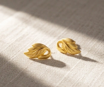 22K Yellow Gold Sunburst Filigree Drop Earrings | Artisan Indian Gold Jewelry
