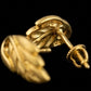 22K Yellow Gold Sunburst Filigree Drop Earrings | Artisan Indian Gold Jewelry