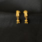 22K Gold Drop Earrings with Textured Design