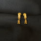 22K Gold Drop Earrings with Textured Design
