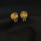Artisan Filigree: 22K Gold Teardrop Stud Earrings