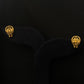 Artisan Filigree: 22K Gold Teardrop Stud Earrings