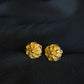 22K Gold Flower Stud Earrings - Elegant and Traditional