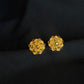 22K Gold Flower Stud Earrings - Elegant and Traditional