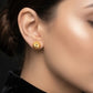 22K Gold Traditional Rawa Work Drop Earrings | Granulated Filigree Jewelry