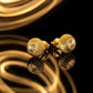 22K Gold Traditional Rawa Work Drop Earrings | Granulated Filigree Jewelry