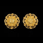 22K Yellow Gold Filigree Sphere Drop Earrings | Beaded Traditional Dangles