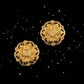 22K Yellow Gold Filigree Sphere Drop Earrings | Beaded Traditional Dangles
