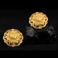 22K Yellow Gold Filigree Sphere Drop Earrings | Beaded Traditional Dangles