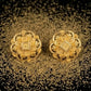 22K Yellow Gold Filigree Sphere Drop Earrings | Beaded Traditional Dangles