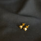 22K Gold Oval Stud Earrings with Textured Detailing - Classic & Elegant
