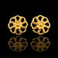 22K Gold Floral Teardrop Filigree Earrings | Traditional Beaded Gold Drops