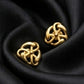 22K Gold Royal Scalloped Shield Earrings | Antique Style Filigree Gold Drops