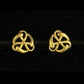 22K Gold Royal Scalloped Shield Earrings | Antique Style Filigree Gold Drops
