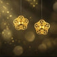 22K Gold Contemporary Fan Motif Earrings | Textured Geometric Gold Drops