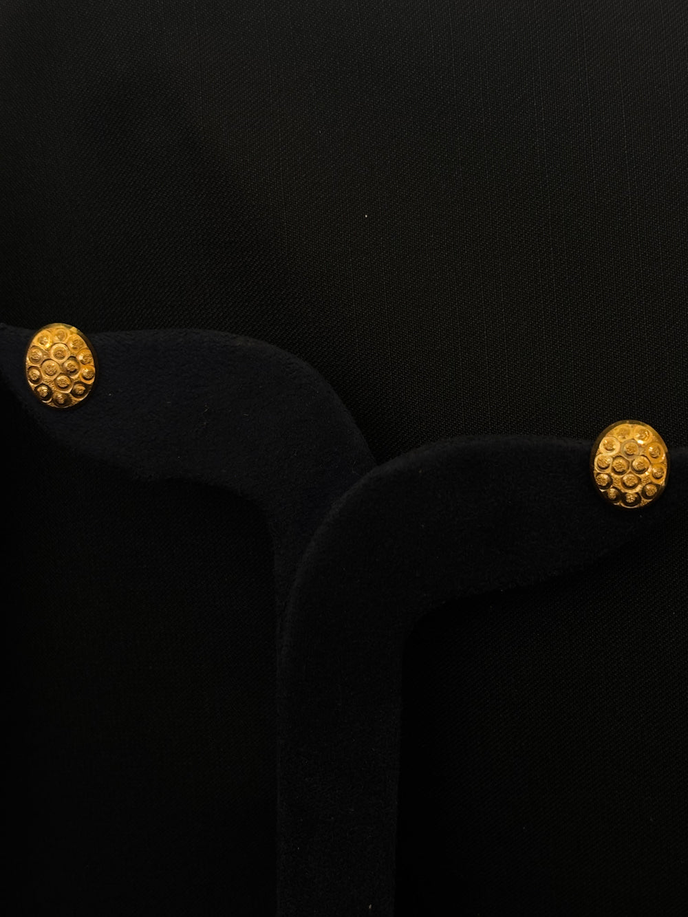 22K Gold Domed Stud Earrings with Textured Finish