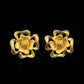 22K Gold Radiant Star-Motif Drop Earrings | Textured Filigree Gold Jewelry