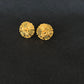 Artisan Filigree: 22K Gold Floral Stud Earrings