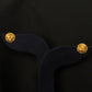 Artisan Filigree: 22K Gold Floral Stud Earrings