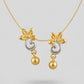 22K Gold Traditional Rati-Work Teardrop Earrings | Granulated Filigree Drops