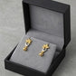 22K Gold Traditional Rati-Work Teardrop Earrings | Granulated Filigree Drops