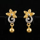 22K Gold Traditional Rati-Work Teardrop Earrings | Granulated Filigree Drops